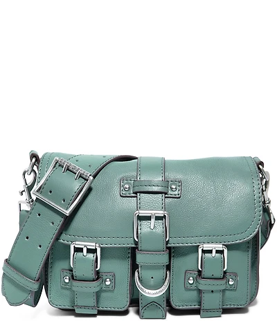 AIMEE Saddle Up Leather Belt Detail Crossbody Bag