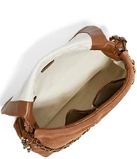 AIMEE Lennon Chain Charm Suede Shoulder Bag