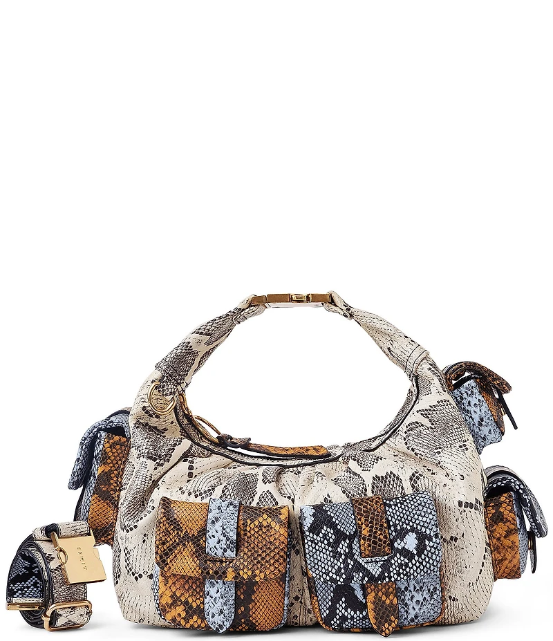 AIMEE Rebel Snake Print Convertible Crossbody Bag