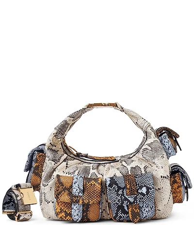 AIMEE Rebel Snake Print Convertible Crossbody Bag