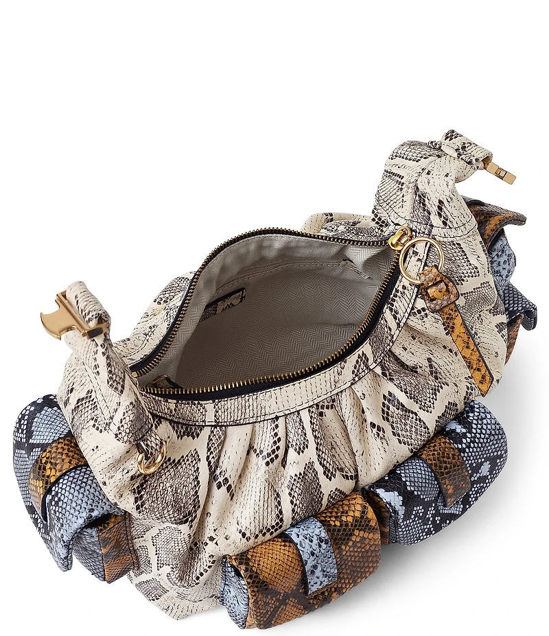 AIMEE Rebel Snake Print Convertible Crossbody Bag