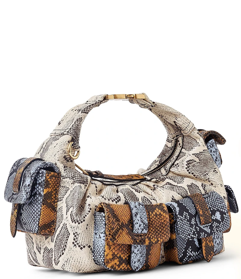 AIMEE Rebel Snake Print Convertible Crossbody Bag