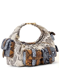 AIMEE Rebel Snake Print Convertible Crossbody Bag