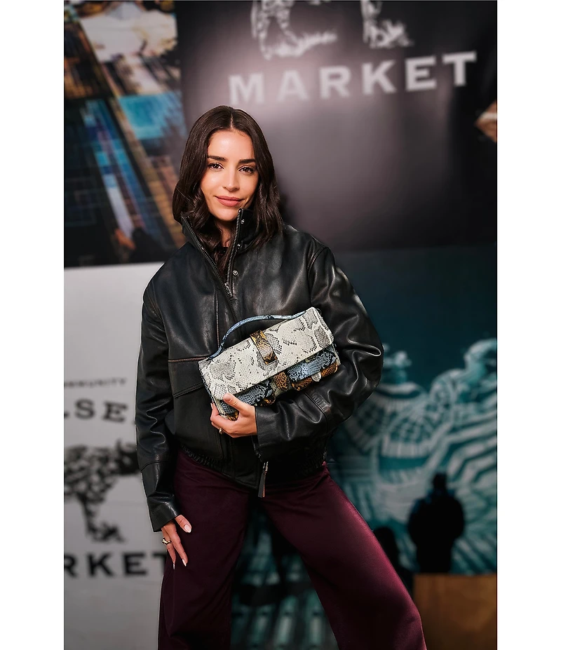 AIMEE Rebel Snake Print Crossbody Bag