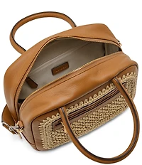 AIMEE Ritual Woven Mid Top Handle Satchel Bag