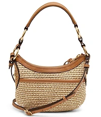 AIMEE Roma Mini Raffia Crossbody Bag