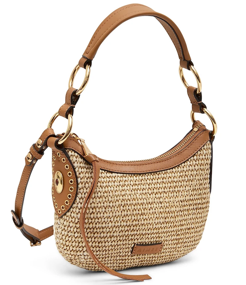 AIMEE Roma Mini Raffia Crossbody Bag