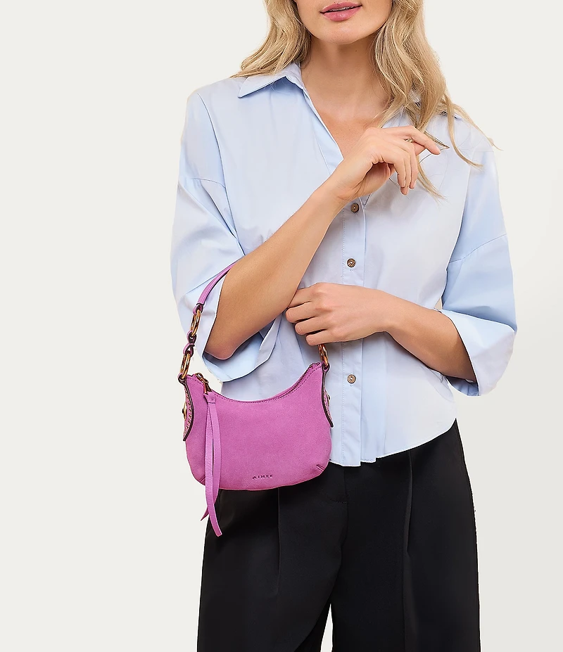 AIMEE Roma Mini Suede Crossbody Bag