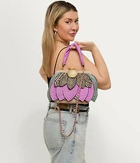 AIMEE The Petal Top Handle Novelty Convertible Clutch