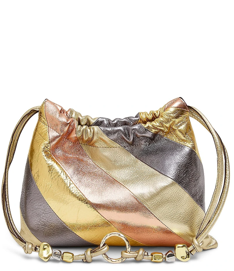 AIMEE Tie Breaker Noveltyn Drawstring Shoulder Bag