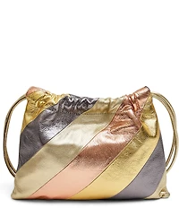 AIMEE Tie Breaker Noveltyn Drawstring Shoulder Bag