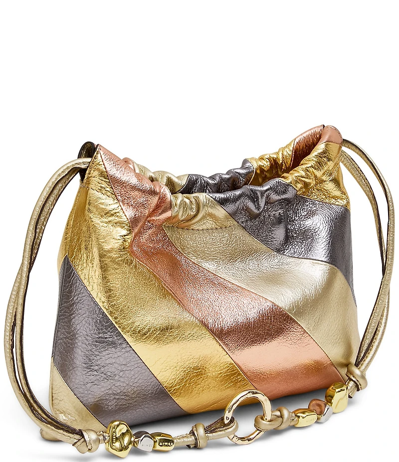 AIMEE Tie Breaker Noveltyn Drawstring Shoulder Bag