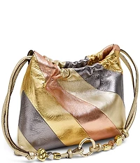 AIMEE Tie Breaker Noveltyn Drawstring Shoulder Bag