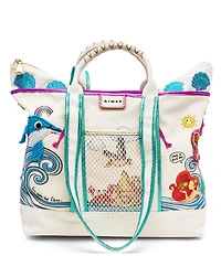 AIMEE Wonder Embroidered Convertible Canvas Tote Bag