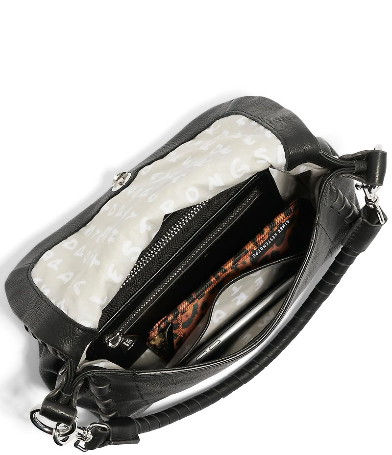 Aimee Zen Leather Foldover Convertible Crossbody Bag