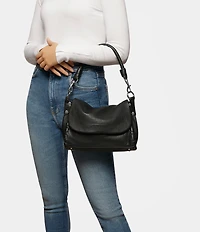 Aimee Zen Leather Foldover Convertible Crossbody Bag
