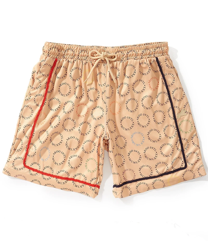 AKOO Clear Port Printed 8#double; Inseam Shorts
