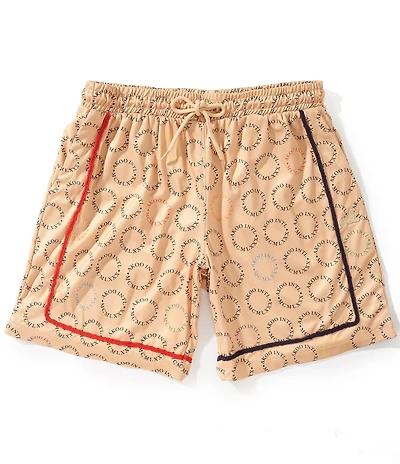 AKOO Clear Port Printed 8#double; Inseam Shorts