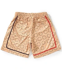 AKOO Clear Port Printed 8#double; Inseam Shorts