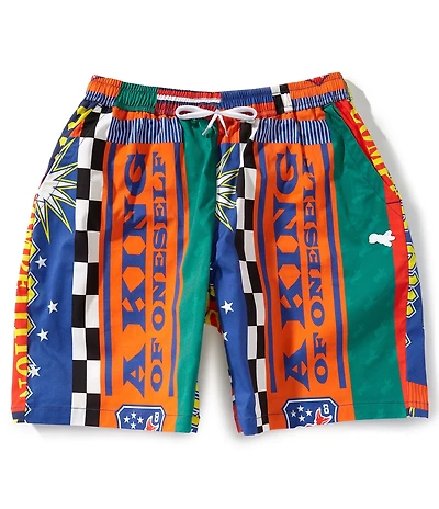 AKOO Games Adjustable Waist 8#double; Inseam Twill Shorts