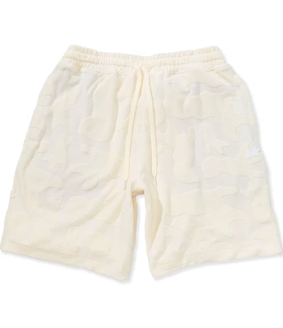 AKOO Link Jacquard Adjustable Elastic Waist Relaxed Fit Shorts