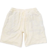 AKOO Link Jacquard Adjustable Elastic Waist Relaxed Fit Shorts