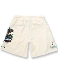 AKOO Money Up Adjustable Elastic Waist 8#double; Inseam Shorts