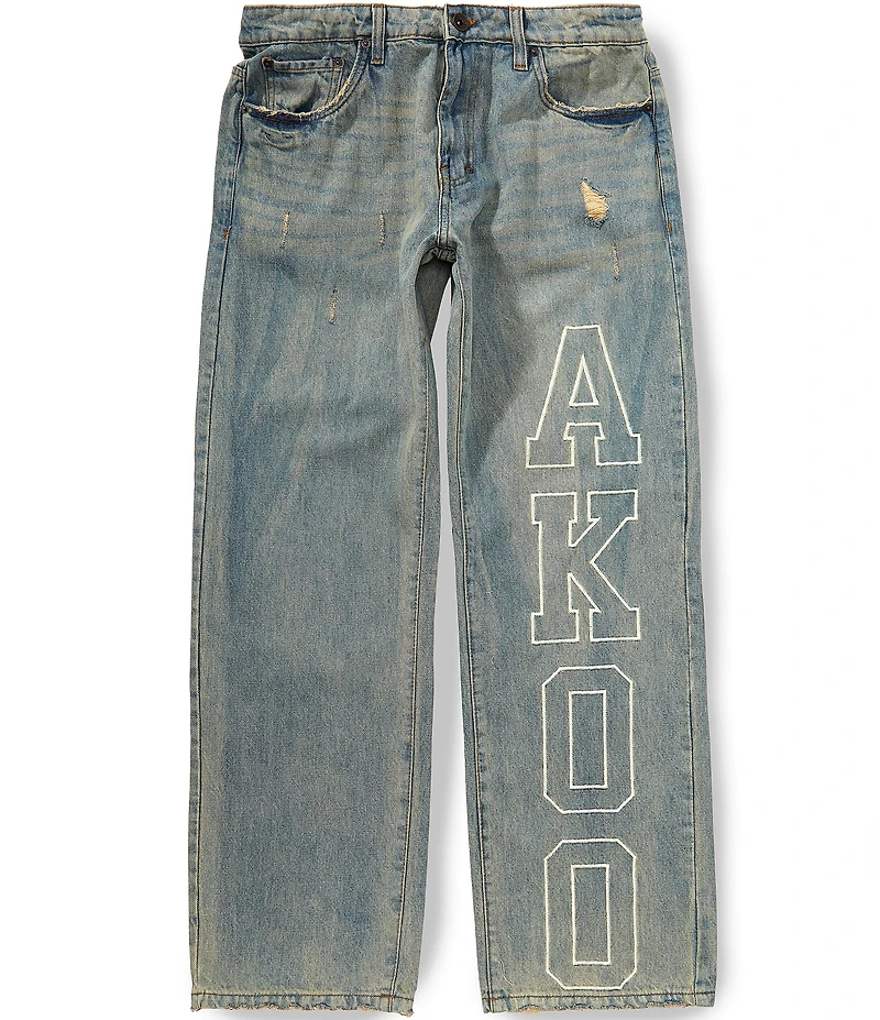 AKOO Rival Five Pocket King Relaxed Fit Denim Jeans