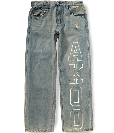 AKOO Rival Five Pocket King Relaxed Fit Denim Jeans