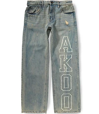 AKOO Rival Five Pocket King Relaxed Fit Denim Jeans