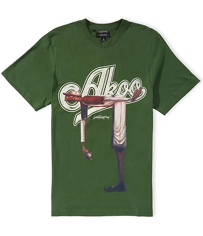 AKOO Short Sleeve Frank Morrison Collection No Hitter Crew Neck T-Shirt
