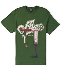 AKOO Short Sleeve Frank Morrison Collection No Hitter Crew Neck T-Shirt