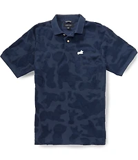 AKOO Connect Jacquard Short Sleeve Standard Fit Polo Shirt