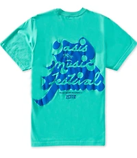 AKOO Short Sleeve Standard Fit Crew Neck Music Fest T-Shirt