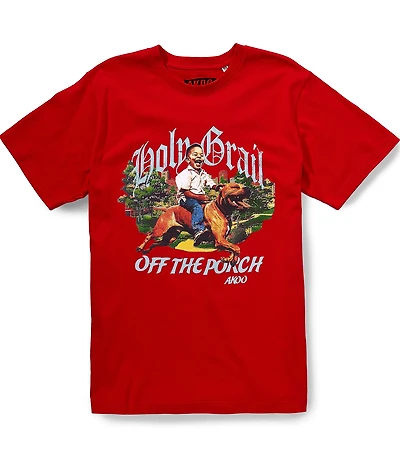 AKOO Short Sleeve Standard Fit Crewneck Rider T-Shirt