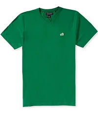 AKOO Fox V-Neck Short Sleeve Knit Out T-Shirt