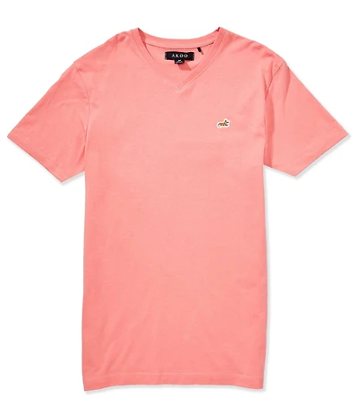 AKOO V-Neck Short Sleeve Knit Out Fox T-Shirt