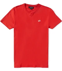 AKOO Fox V-Neck Short Sleeve Knit Out T-Shirt