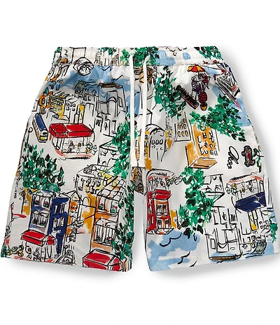 AKOO Vista Adjustable Elastic Waist Standard Fit Shorts