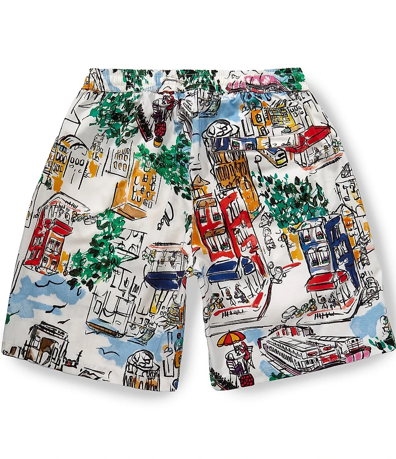 AKOO Vista Adjustable Elastic Waist Standard Fit Shorts