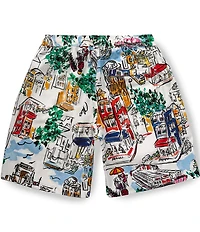 AKOO Vista Adjustable Elastic Waist Standard Fit Shorts