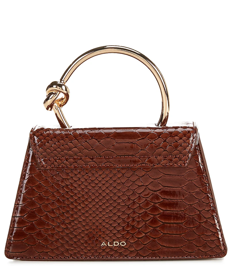 ALDO Aellax Small Snake Print Top Handle Satchel Bag