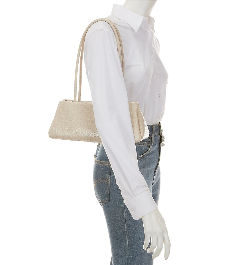 ALDO Alesia Medium Snake Print Handle Shoulder Bag