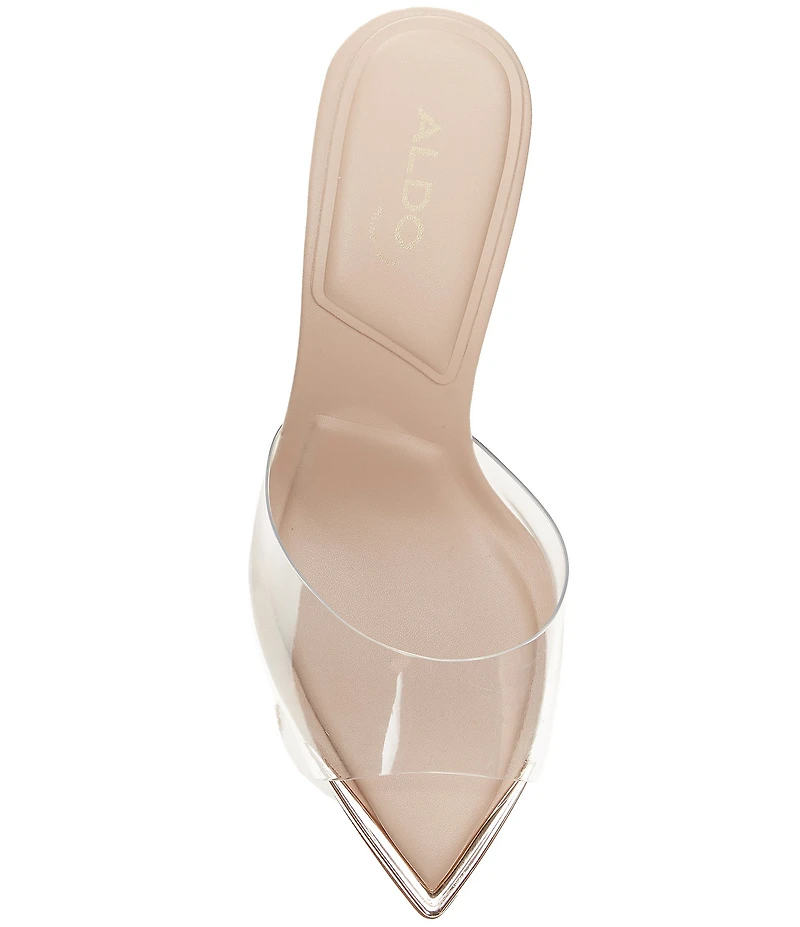 ALDO Annabrilden Clear Vinyl Heeled Dress Sandals