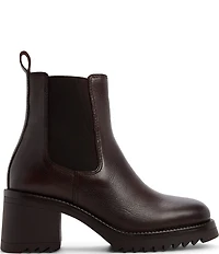 ALDO Anneliese Leather Chelsea Block Heel Booties