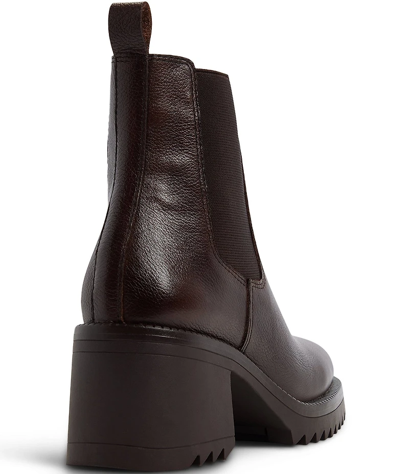 ALDO Anneliese Leather Chelsea Block Heel Booties