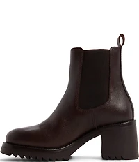 ALDO Anneliese Leather Chelsea Block Heel Booties