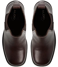 ALDO Anneliese Leather Chelsea Block Heel Booties