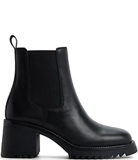 ALDO Anneliese Leather Chelsea Block Heel Booties