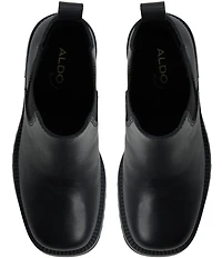ALDO Anneliese Leather Chelsea Block Heel Booties